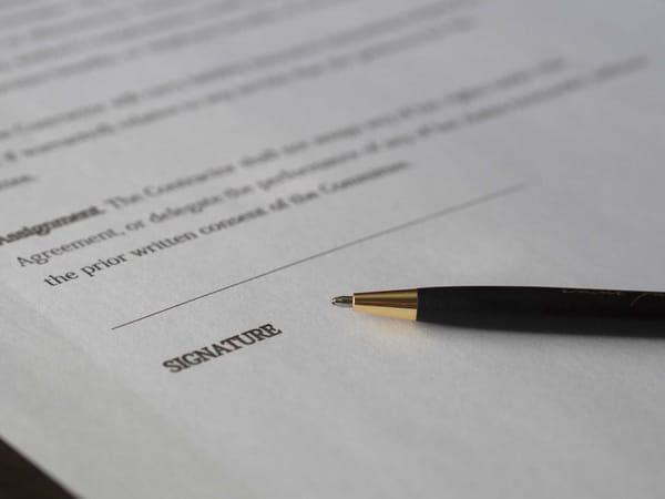 document and pen